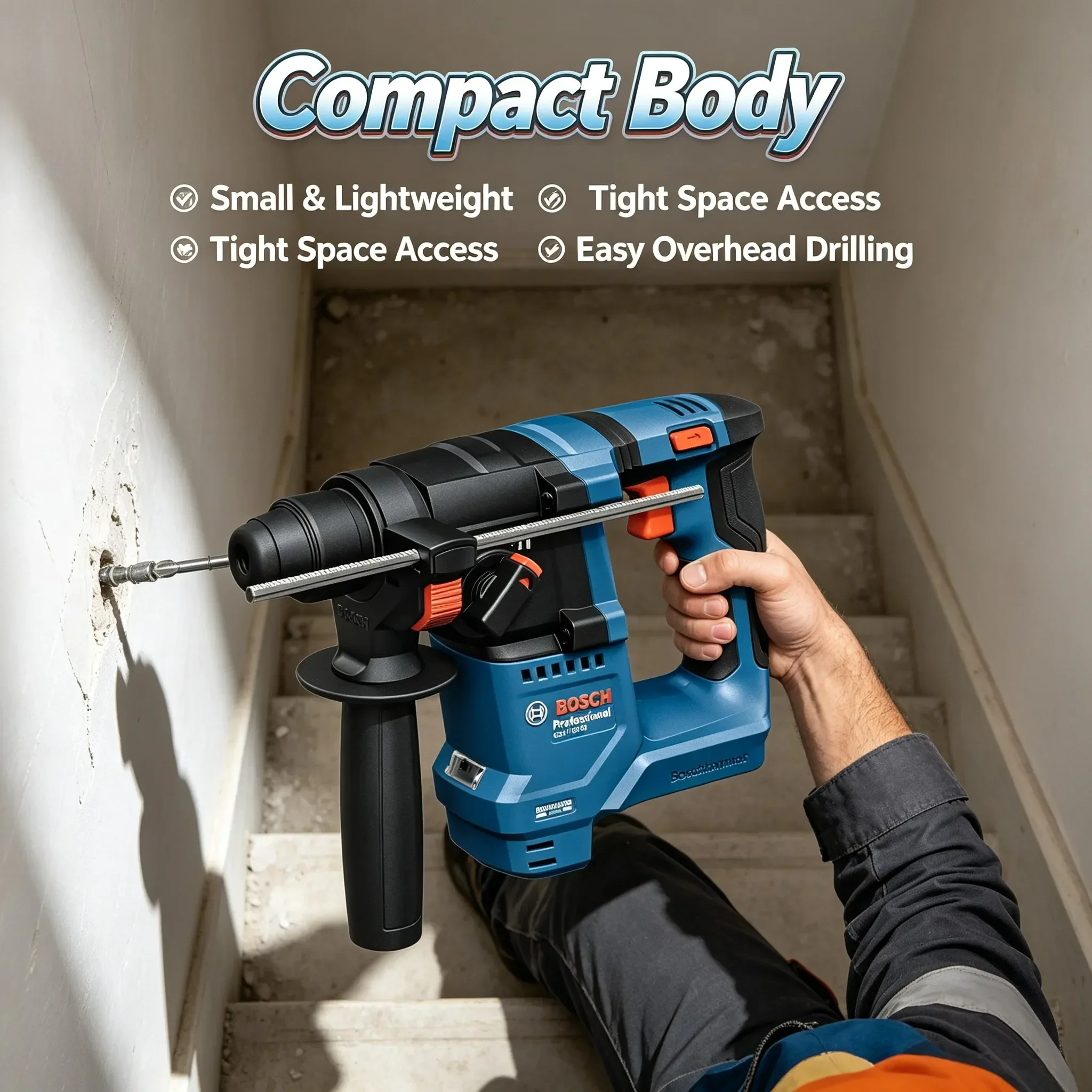BOSCH GBH 18V-18 Cordless Rota - Power Tools Professional 评论和价格